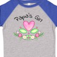 thumbnail image 4 of Inktastic Papa's Girl Heart Flowers Girls Toddler T-Shirt, 4 of 5