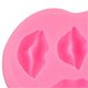 thumbnail image 4 of Homemade Lip Shape Silicone Cake Mold Baking Tool for Party (Pink), 4 of 4