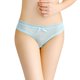 thumbnail image 1 of Gibobby Ropa interior mujer algodón Mujeres Sexy cinturón abierto Tanga T pantalones cintura bordado bragas （Aqua，Talla única), 1 of 4