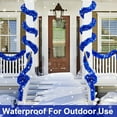 thumbnail image 5 of Dalrosia Christmas Tinsel Garland - 4PCS Blue Metallic Tinsel Garland for Christmas Tree Decorations, Xmas Tree Decor Home Indoor and Outdoor Holiday New Year Party Supplies, 5 of 5