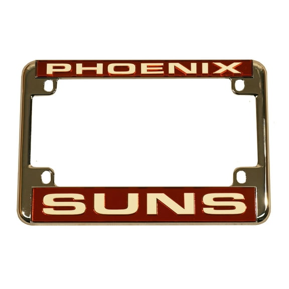 Phoenix Basketball Suns Chrome Motorcycle, RV or Trailer License Plate Frame