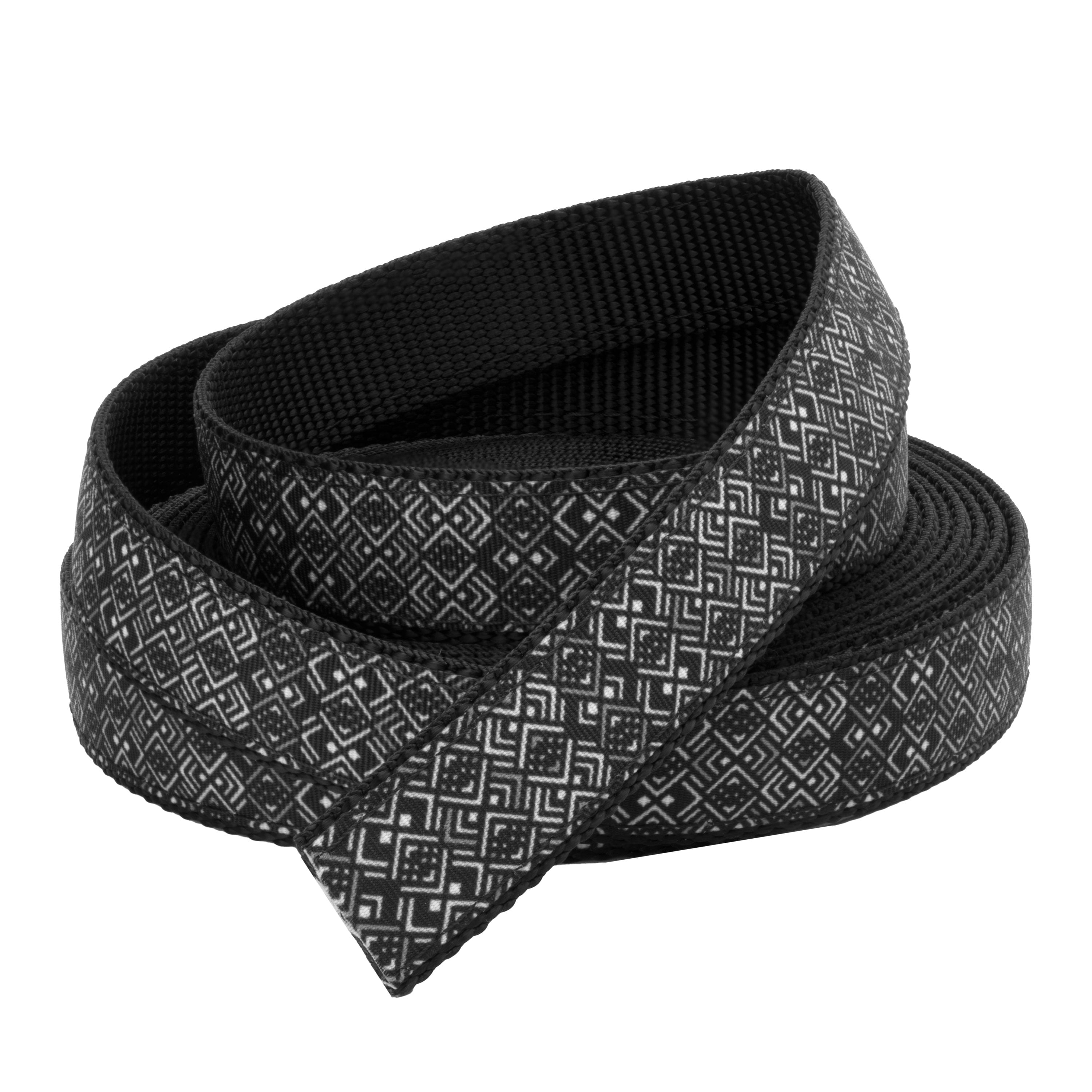 Country Brook Design® 1 Inch Art Deco Chevrons Ribbon on Black Nylon Webbing, 10 Yards
