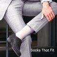 thumbnail image 2 of OWNTIDE 5-Pack Men's Dress Crew Socks, Ultra Thin Lightweight Breathable Cotton Socks, 2 of 10