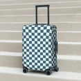 thumbnail image 5 of blue white checkered plaid Luggage Cover Anti Scratch, Elastic Suitcase Protector Suitcase Covers for Luggage Fits 18-32 Inch Luggage, 5 of 5