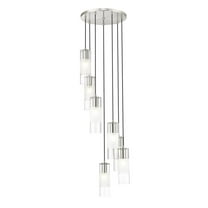Z-Lite Alton 7 Light Chandelier, Clear Frosted
