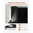 thumbnail image 4 of KFFKFF Portable Fitting Room with Durable Polyester Curtains, Double Changing Spaces with Divider Curtains, Ideal for Boutiques, Studios, Tailor Shops, Offices, and Malls, 79 x 39 x 79 in (Black), 4 of 9