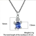 BAYAIXZ Necklaces for Women Cartoon Turtle Pendant Rhinestone Necklace
