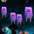 thumbnail image 4 of Konghyp Halloween Decorations Outdoor Lights, LED Witch Hat Lights, Waterproof Hanging Lights for Halloween Party, Indoor and Outdoor Decor, Festive Haunted Home Accessories, 4 of 7