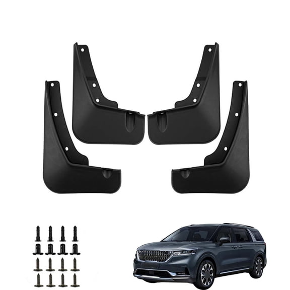 Mud Guards Fit For Kia Carnival 2021-2024, Mud Flaps Splash Guards, Front And Rear 4 Pieces Car Mudguards Wheel & Tire Flaps, Car Fenders-Black
