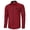 Red, variant on Men's Plaid Button Down Shirts Long Sleeve Dress Shirts Regular Fit Black Shirts with Pocket L