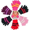 thumbnail image 2 of ToBeInStyle Women's Pack of 6 Assorted Plush Magic Gloves - One Size, 2 of 7