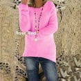 thumbnail image 2 of Chandails pour Femmes Unis Coupe Ample Blouse Légère Confortable Hauts Automne Hiver Manches Longues Hauts Décontractés Col Rond Chandail Hauts Noir P, 2 of 4