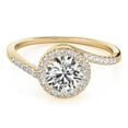 thumbnail image 1 of 2.41 Ct Stunning Round Diamond Bridal Rings Solid 18K Yellow Gold, 1 of 4