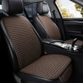thumbnail image 6 of Xecvkr Cooling Seat Cushion for Car Car Linen Seat Cushion Coffee Summer Breathable Cool Pad Backrest Three Piece Universal Fit Flax Mesh Washable for Sedan SUV Truck 1 Set 52x23.2in, 6 of 9