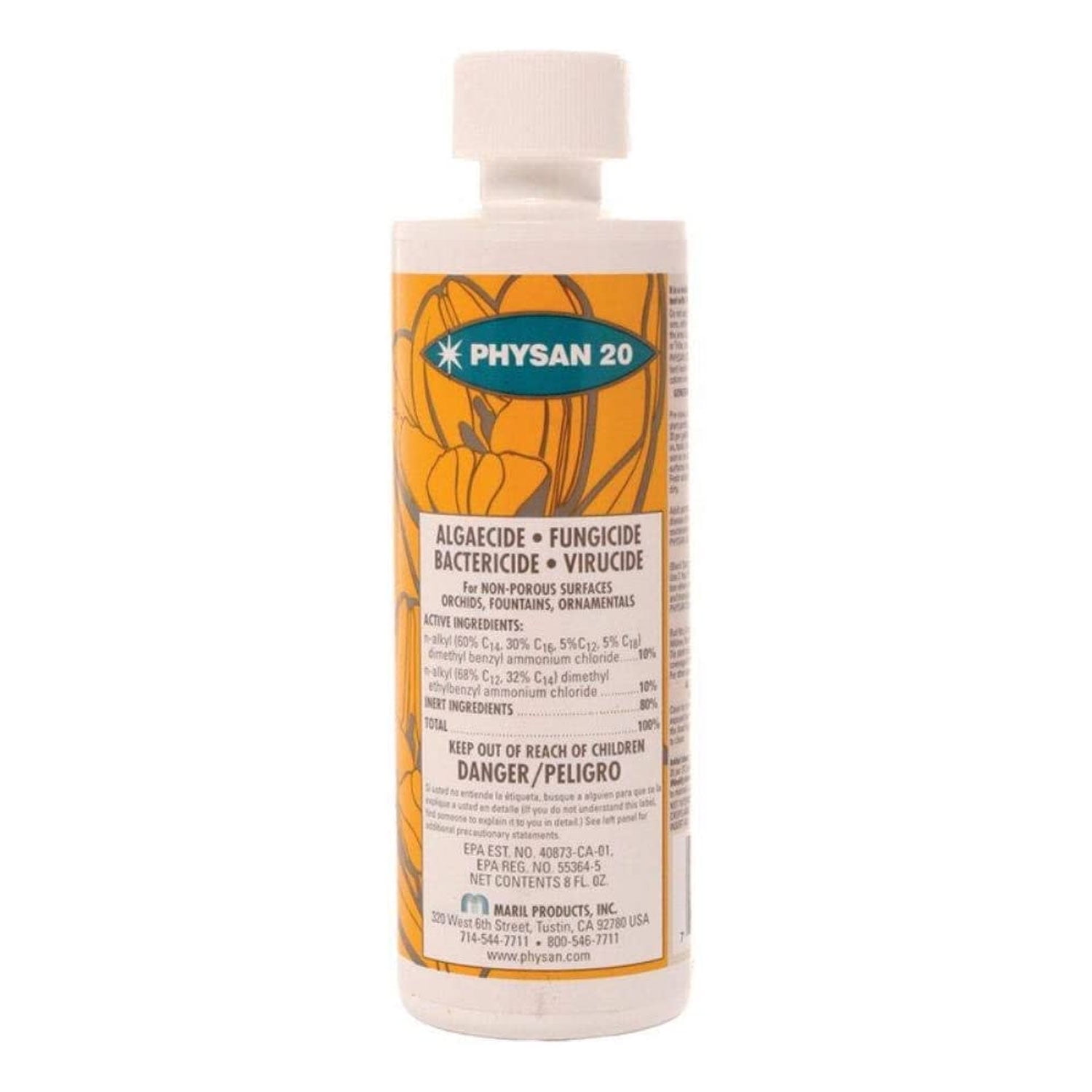 Hydrofarm PSPTA20 Physan 20 Disinfectant Fungicide Virucide Algaecide, 16oz