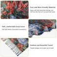 thumbnail image 5 of FORMRS Womens Scarf Winter Soft Long Big Warm Shawls Wrap Tassel Scarves, Red Vibrant Flowers, 5 of 9