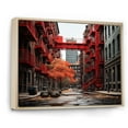 thumbnail image 2 of Designart "Canada Montreal harmonies I" Cityscapes Floater Framed Canvas Wall Art, 2 of 7