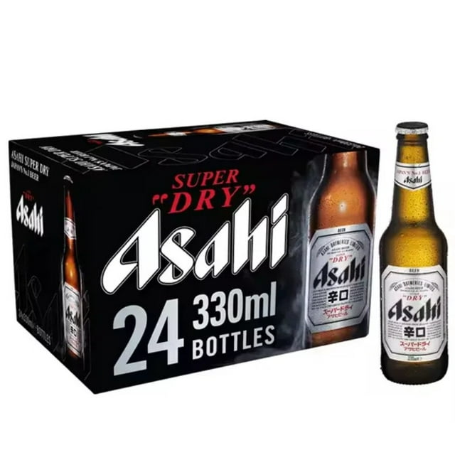 Caja Cerveza Asahi Extra Dry 330 Ml C/u 24 Pzas Asahi Industry Cerveza Lager