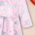 thumbnail image 5 of TOWED22 Kids Hooded Bathrobe Girls Soft Plush Hooded Flannel Pajamas Sleepwear Boys Spa Robe, 5 of 7