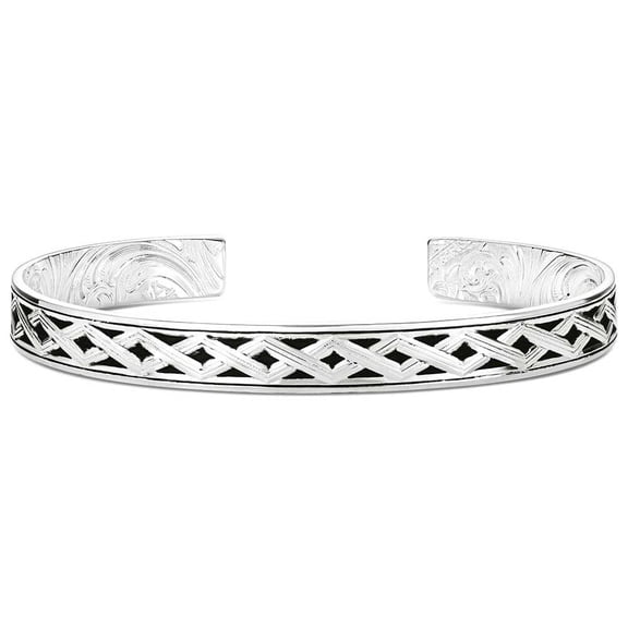 Montana Silversmiths Made in the USA Western Lifestyle Men's Bracelet Woven Legacy