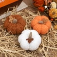 thumbnail image 5 of BNNG Small Rustic Plush Pumpkins Decorative Blush Coral Fabric Foam Pumpkins for Fall Wedding Bbay Shower Thanksgiving Halloween Table Centerpiece Décor, 3.7 inches, 5 of 6