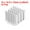 Silver Tone, variant on Uxcell Thermal Pad Aluminum Heatsink Electronic Radiators Silver 0.57 x 0.55 x 0.51 inch 10Pcs