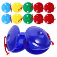 thumbnail image 1 of Toddmomy Castanets For Kids 12Pcs In Assorted Color For Music Learning And Instrument Cognition, 1 of 6