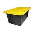 thumbnail image 1 of Homz Durabilt® 15 Gallon Tough Container, Black Base with Yellow Lid, 1 of 5
