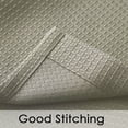 thumbnail image 6 of Shower Curtain, Polyester Waffle Weave Plaid Bathroom Shower Curtain Waterproof Wrinkle Resistant Privacy Protection Decorative Home Hotel Bath Curtain, 6 of 7