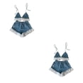 thumbnail image 2 of Sonducket Conjunto de ropa para niñas, elegante reemplazo corto, transpirable, de moda, para estudiantes, adolescentes, , ropa, regalo de Type6 NO6, 2 of 6