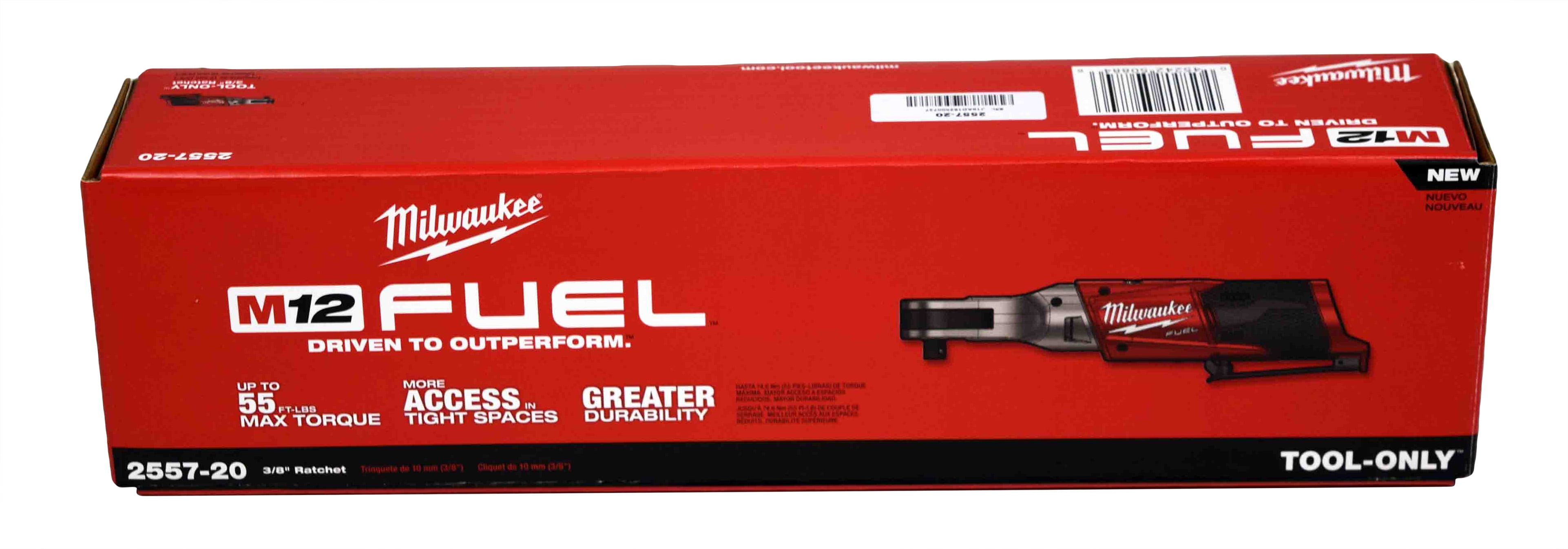 Milwaukee M12 Fuel 3/8" 12V Brushless Ratchet 2557-20 (Bare Tool ...