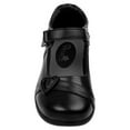 thumbnail image 4 of Petalia Girls' Strapped Heart Tween Hook & Loop School Shoes - Black Pink, 9, 4 of 8