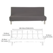 1X Sofa Cover Folding Sofa Cover Solid Color Futon Slipcover Polyester Elastic Fabric All Inclusive Cover