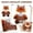 Brown-Fox, variant on YATAV Adorable Plush Animal Doll & Brown Detective Uniform & Soft Hugging Companion & Stuffed Animals Birthday Gift(Panda,9")