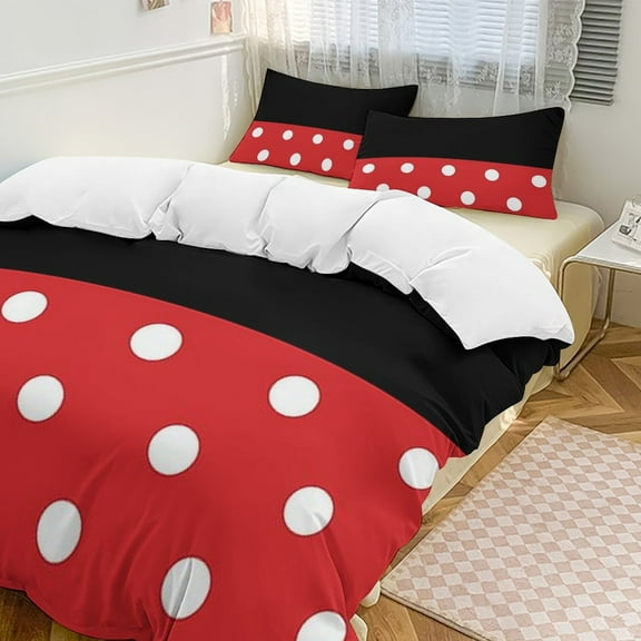 Cartoon Mouse Character Duvet Cover Set Bedding Set Polyester Quilt Cover for Bedroom Decoration