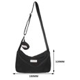 thumbnail image 1 of Bolsa cruzado de moda para mujer de hombro de nailon de viaje con monedero (negro) Likrtyny Para Estrenar, 1 of 2