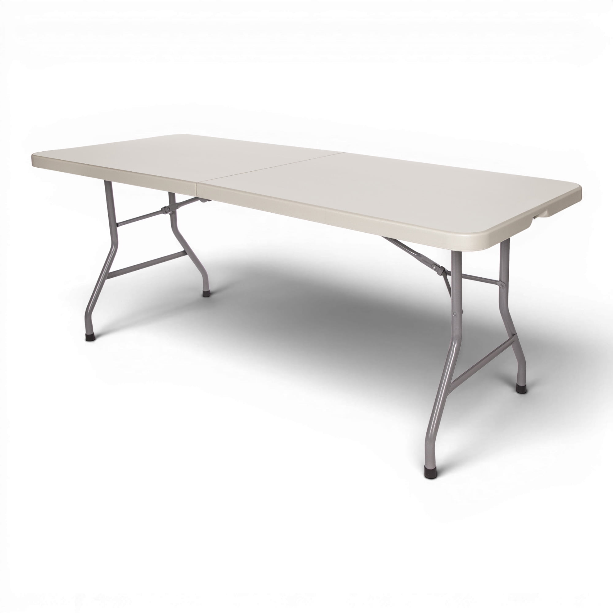 Hampden Furnishings Baldwin Collection Fold-In-Half Table 30" x 72" Plastic/Steel, Grey