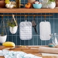 thumbnail image 2 of KitchenAid Gingham Pot Holder 2-Pack Set, Matte Grey, 7"x10", 2 of 7