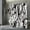 Black White-1, variant on Black and White Shower Curtain, Black White Grey Geometric Shower Curtain Modern Abstract Bathroom Curtains for Contemporary Bathtub Decor Waterproof Machine Washable Fabric with 12 Hooks