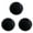 Black, variant on Tennis Balls, 3 Pack Practice Tennis Balls for Beginners, Training Playing Tennis Balls for Pet Dogs