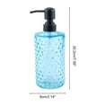 thumbnail image 4 of Unique Bargains 1 Pc Elegant Polka Dot Pattern Soap Pump Dispenser for Bathroom 16.9oz Blue Black, 4 of 6