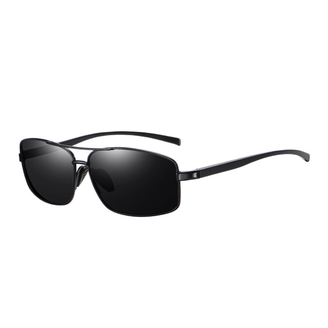 Lightweight Aluminum Frame Polarized Cycling Sunglasses Unisex Rectangular Lens for Outdoor Sports