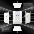 thumbnail image 2 of Bell+Howell Surge Protector 5 Outlet Extender with 2 USB Charging Ports Wall Power Wall Charger Plug, 2 of 6