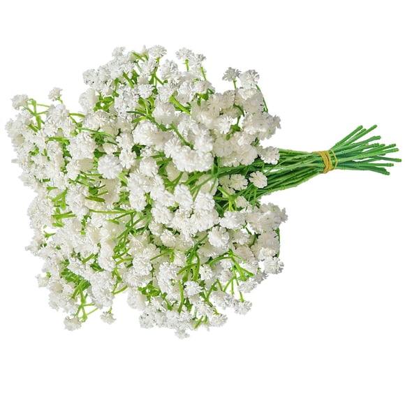 Flores Artificiales Gypsophila ABAJI Babys Breath con Tacto Real para Decoración de Boda, Fiesta, Hogar y Jardín