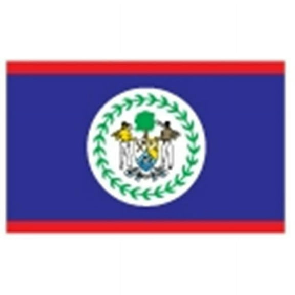 12 in. X 18 in. Nyl-Glo Belize Flag