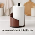 thumbnail image 5 of 2026 New Mountain & Wood Paper Towel Holder Countertop, Effortless One-Hand Tearing,Holds Jumbo and Mega Rolls (Black), 5 of 7
