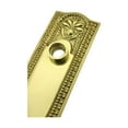 thumbnail interactive-video image 1 of Renovators Supply Solid Brass Door Back Plate - 7 1/4" X 2 1/4", Oil Rubbed Bronze Finish, Colonial Beaded Design, No Keyhole 1 of 14
