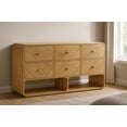 thumbnail image 2 of Meridian Furniture Parker Natural Ash Veneer Dresser, 2 of 12