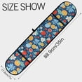 thumbnail image 3 of Dailycode Double Sided Oven Mitt with Loop Heat Resistant Kitchen Long Potholders 7" x 35" Strawberry Orange Flower, 3 of 6