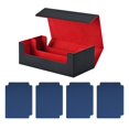 thumbnail image 4 of CAJA DE CARAL CAJA COMEDIBLE Magnética Duración con 4 divisores de cartas Negro Rojo Azul Oscuro, 4 of 8
